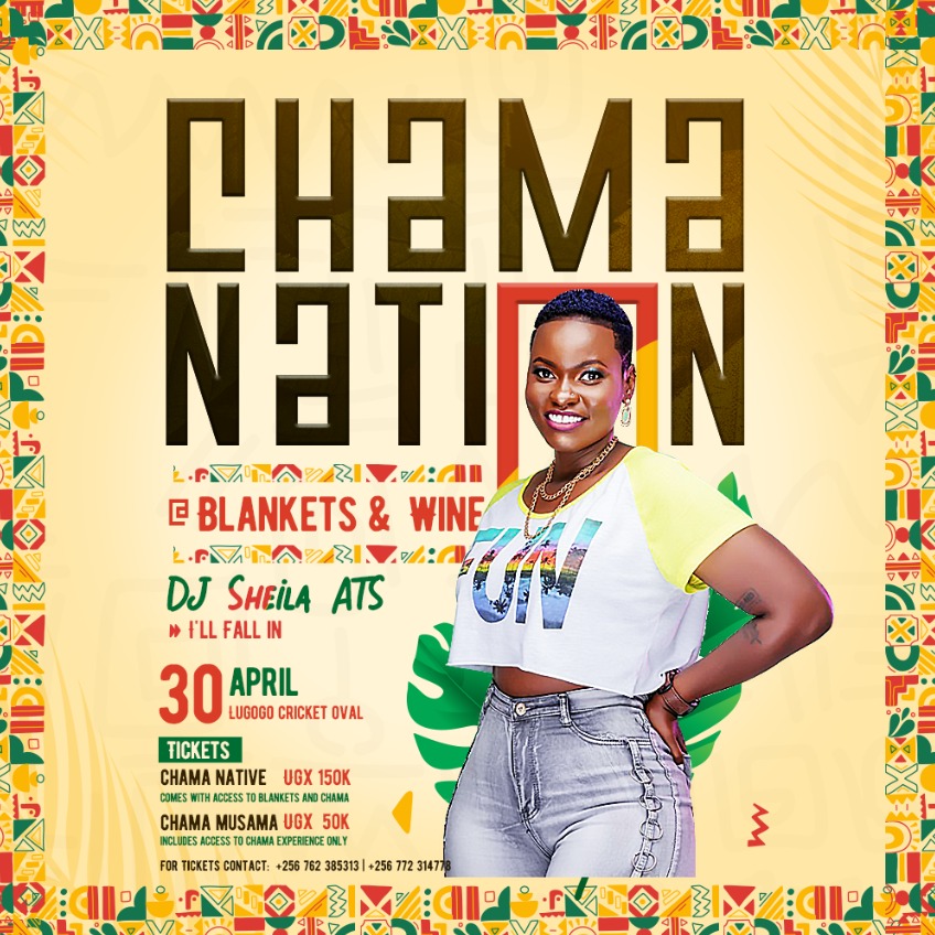 🚨#ChamaNationTent gon be a whole vibe with Nonstop Entertainment 🎶🎧 & a Fun-filled Experience 🥳💃🏽.
#BlanketsAndWineKla @ChamaNation