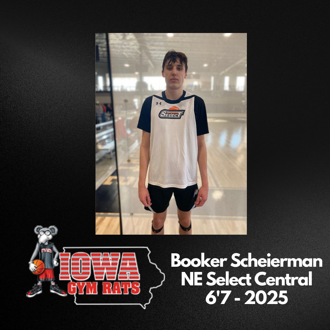 Booker Scheierman - 6’7 2025 - Nebraska Select Central / Aurora

Long build, and advanced skill set for a player of his size, age. Passes and handles the ball &amp; moves without the ball well, looks to finish above the rim off cuts. Can stretch the floor as well.

#MidwestLive