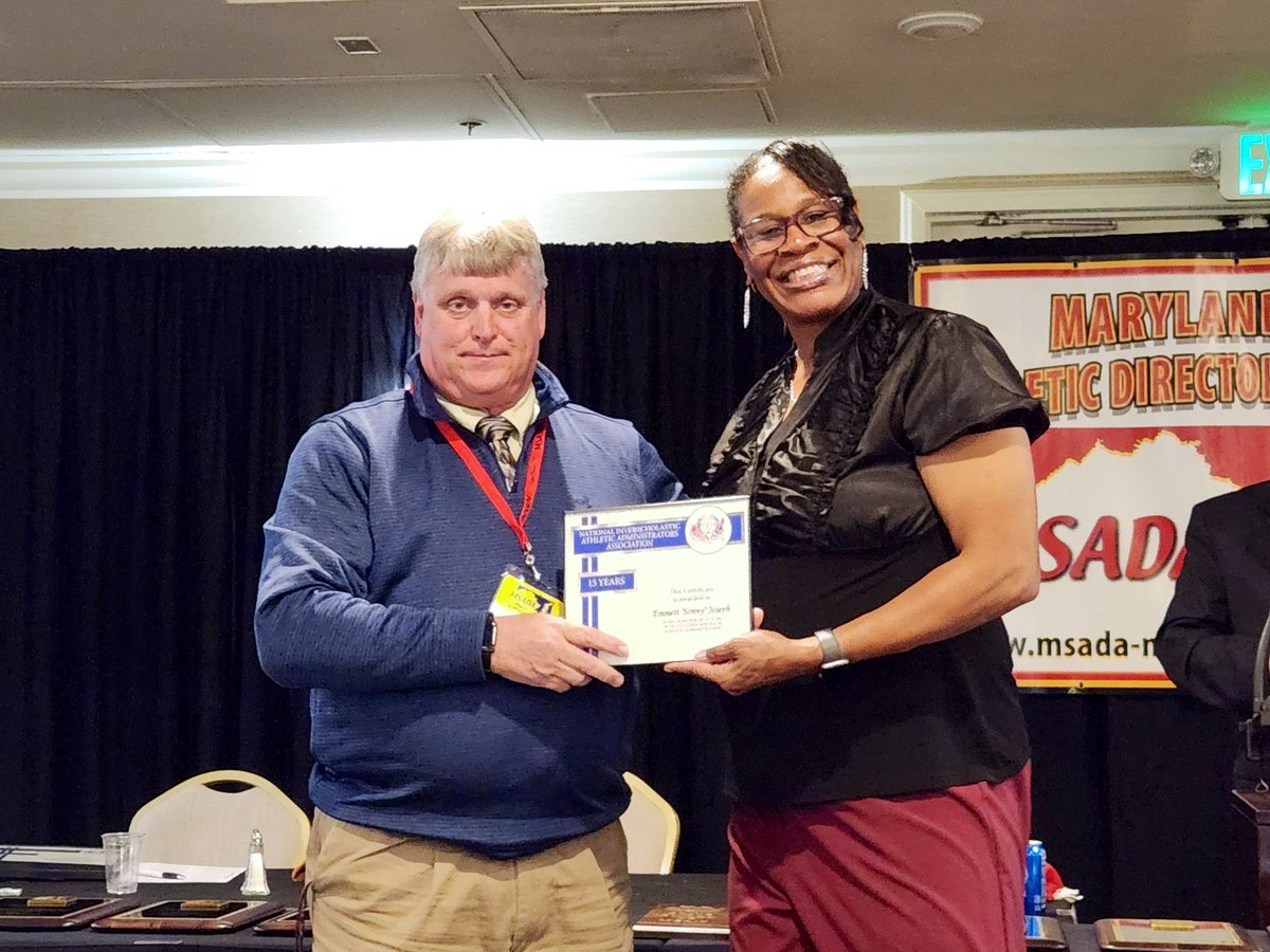 Kevin Kendro, CMAA (@fcpsathletics) on Twitter photo Congratulations to Sonny Joseph for being recognized for his 15 years of service as an Athletic Director at the the 2023 <a href="/MDSADA/">MSADA</a> Annual Conference!
Thank you <a href="/sonnyjo90/">S Joseph</a>! ⭐️
<a href="/FCPSMaryland/">FCPS-MD</a>! <a href="/Lhsathletics01/">Linganore Lancer Athletics</a> <a href="/Whsathletics22/">Walkersville Lions Athletics</a> Congratulations to Sonny Joseph for being recognized for his 15 years of service as an Athletic Director at the the 2023 <a href="/MDSADA/">MSADA</a> Annual Conference!
Thank you <a href="/sonnyjo90/">S Joseph</a>! ⭐️
<a href="/FCPSMaryland/">FCPS-MD</a>! <a href="/Lhsathletics01/">Linganore Lancer Athletics</a> <a href="/Whsathletics22/">Walkersville Lions Athletics</a>
