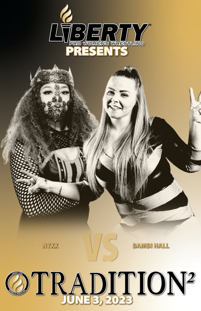 Visit the #LibertyProShop (libertyprowrestling.com/shop/about/) for more information on how you can sponsor⭐BAMBI HALL vs. LITTLE BIT⭐for #LibertyProTradition2! | @BambiHall | @LittleBit_2008