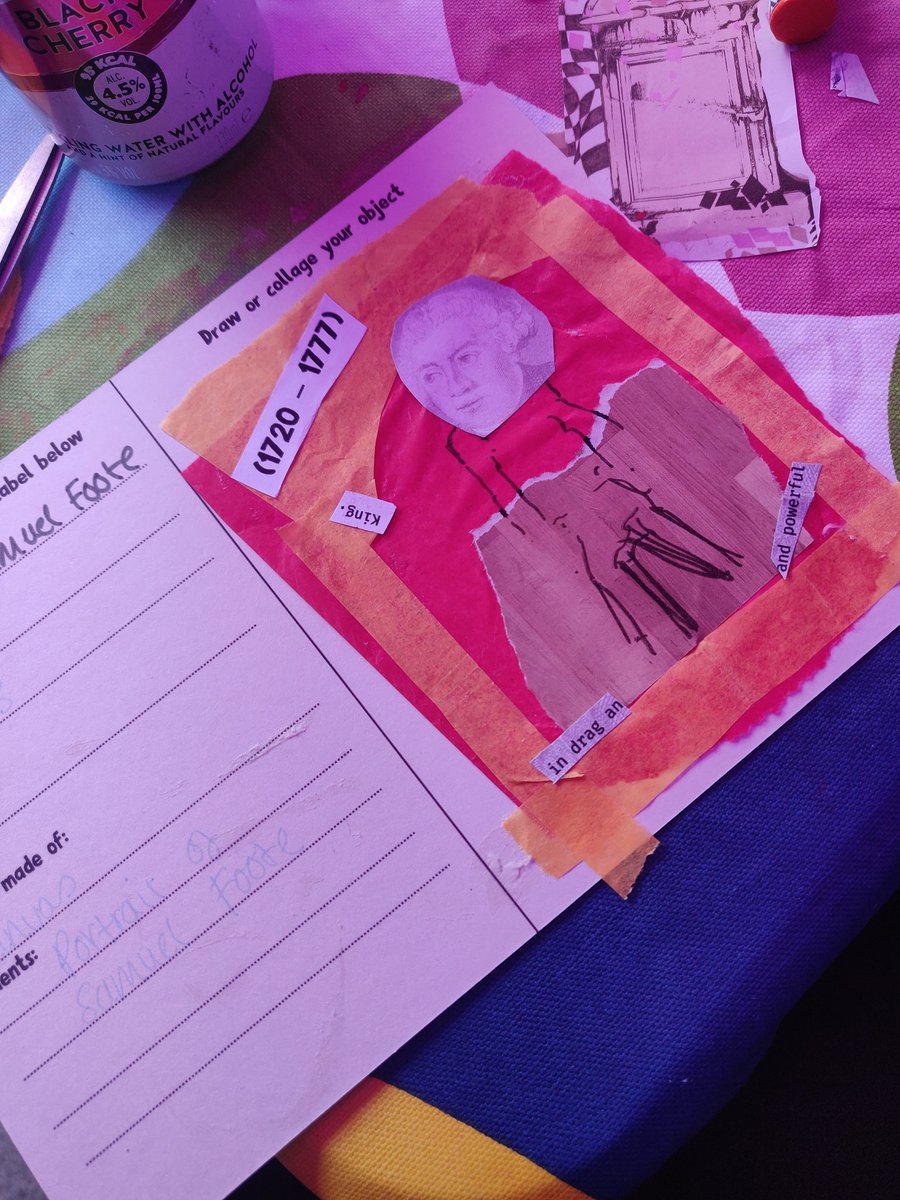 So lovely to see @QueerKernow at <a href="/CornwallPride/">Cornwall Pride 〓〓</a> today! please enjoy my awful collage of Cornish icon Samuel Foote 🏳️‍🌈