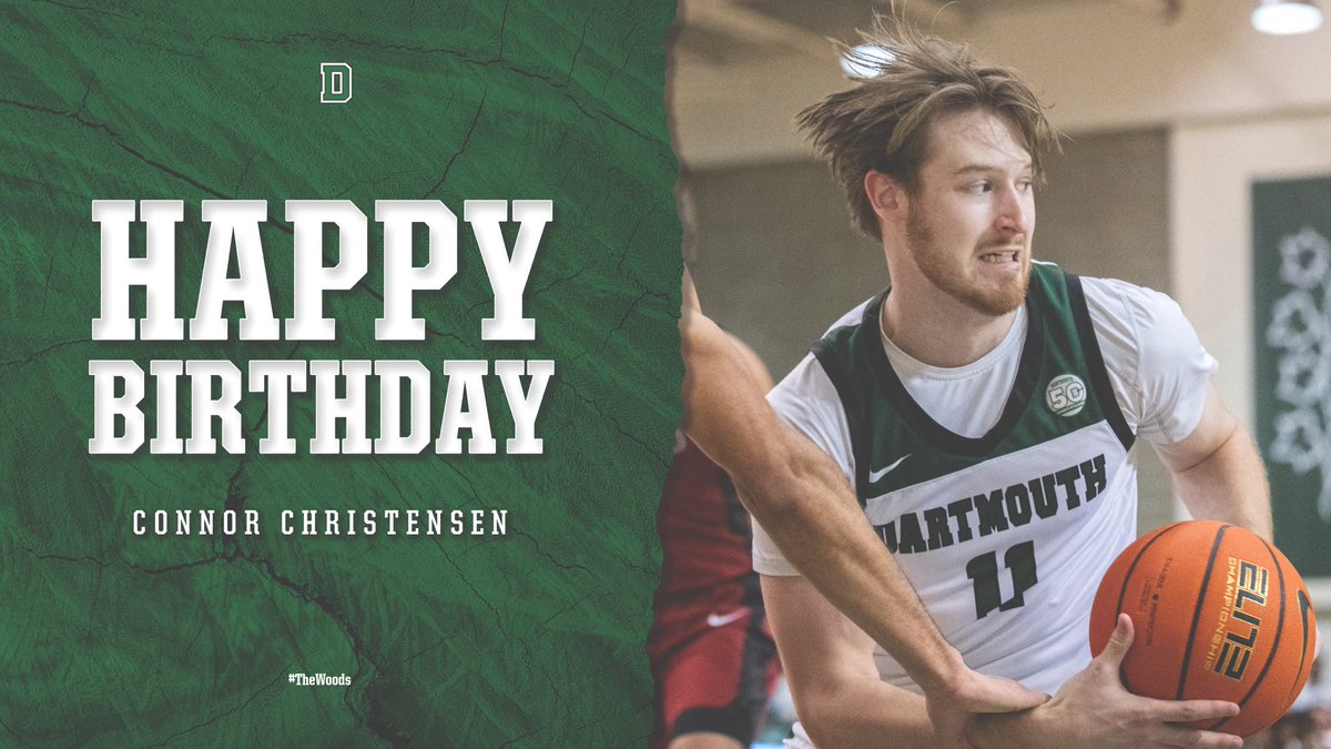 DartmouthMBB's tweet photo. Please join us in wishing Connor Christensen a Happy Birthday. Hope you had a great day, Connor!

#TheWoods🌲 | #GoBigGreen https://t.co/K88AD36GOp