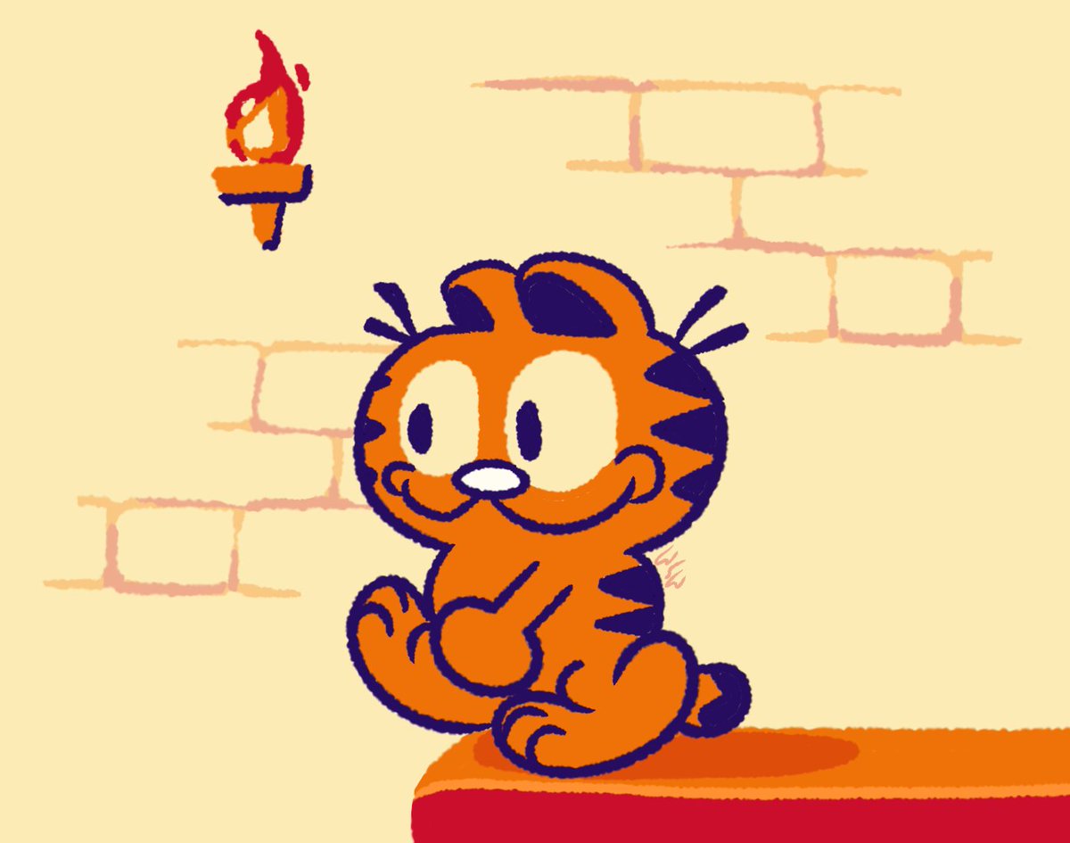 CrunchyBunches's tweet photo. Garfield from Game Boy https://t.co/Ik1u89M6mg