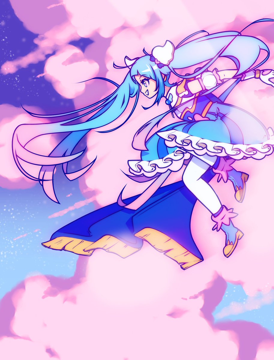VanFinneArt's tweet photo. went through some stuff and realised I never posted this Hirogaru Sky fanart ☁️ #precure #ひろプリ https://t.co/kZX5zqztBH