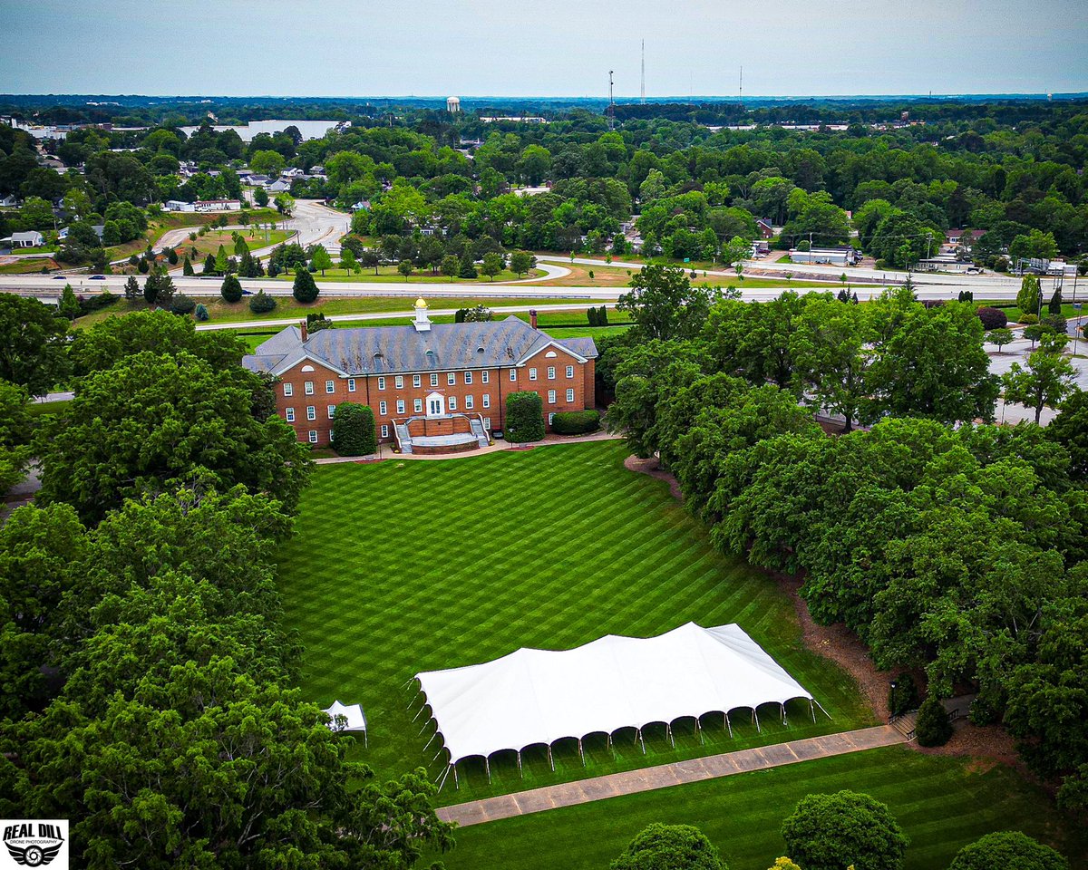theUgroundscrew's tweet photo. Had a chance to do something I’ve never done before at The U. Mow the quads for graduation coming up on Tuesday. Double cut and now ready for what’s looks to be about 7,257 chairs to set up.  Thx to Realdill Drone Photography @USCUpstate 
#TheUcrew https://t.co/6gU7Vj8Cay