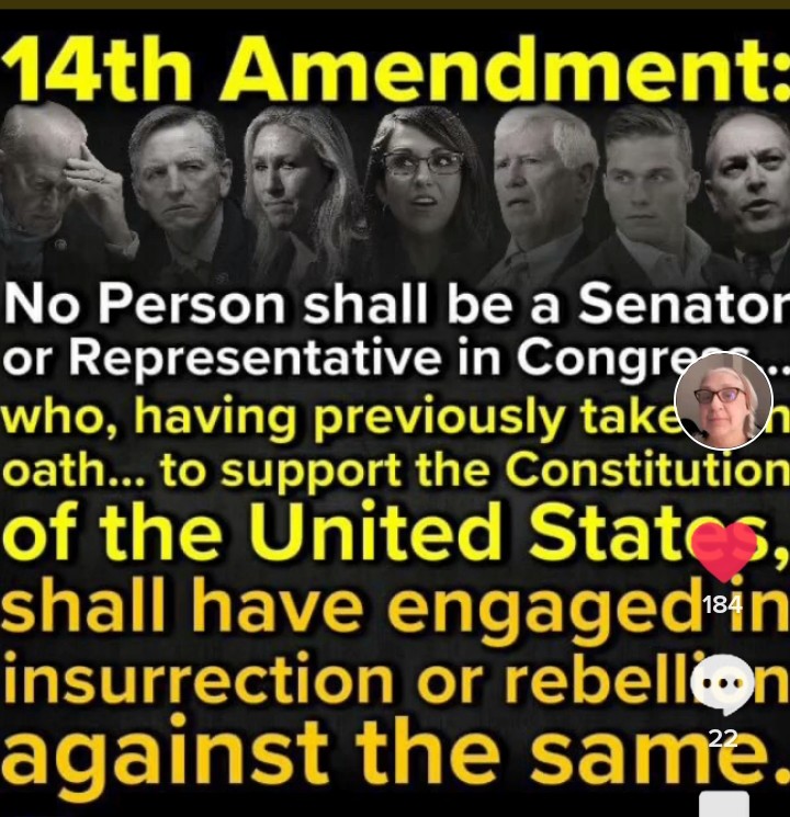 Cavanaugh_X's tweet photo. @RepMTG No! you need to do is Follow up on the work @January6thCmte has done, hold accountable everyone that had anything to do with it, remember what the Republican Federal Judge said Anyone that Likes, Supports Trump all are now Considered American Terrorists, a  Danger to Democracy https://t.co/vFu0jLxLJQ
