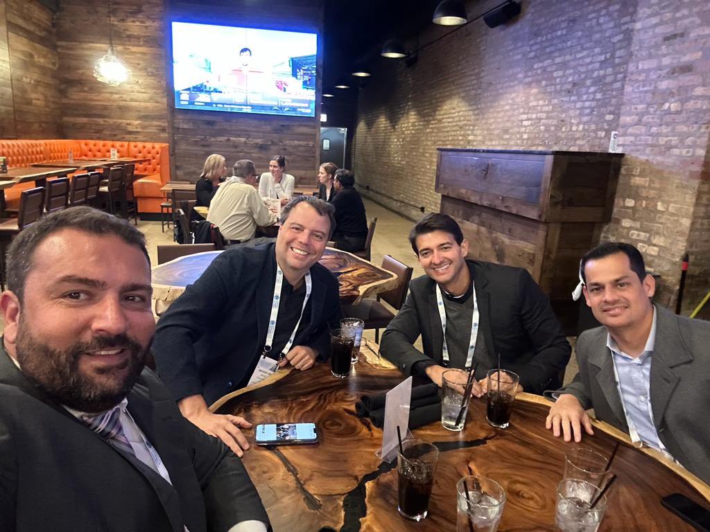 With my former residents from all over the world! I am proud to have you as colleagues in urology now! #AUA2023