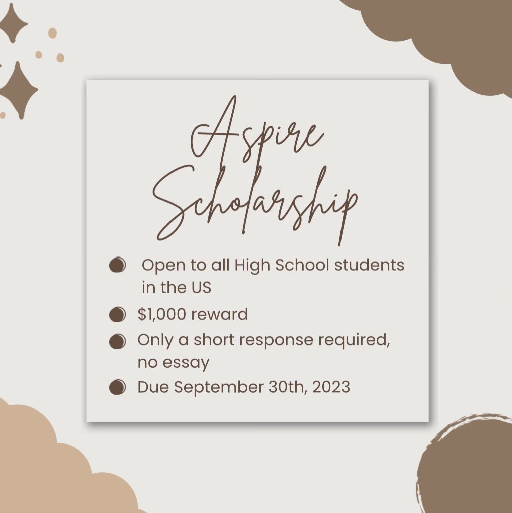 collegetocaree2's tweet photo. #scholarshipsaturday ! Apply now!

#highschool #scholarship #apply #applynow #noessayscholarship https://t.co/PbPchyjzEl