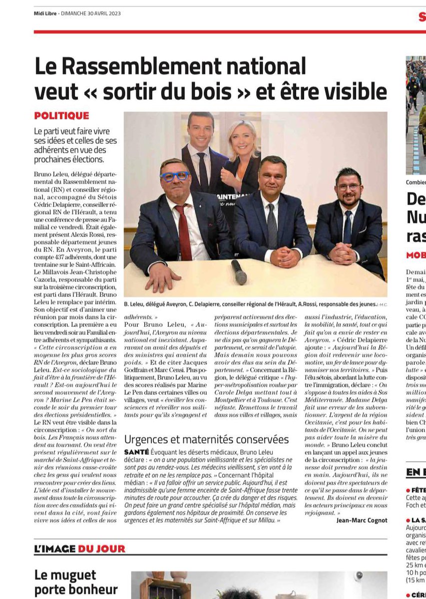 RNJ12_Off's tweet photo. Avec le RNJ,
Nous la jeunesse Aveyronnaise avons l'avenir de notre Département, et de notre Région entre nos mains.
Construisons le ensemble.
#RN #RNJ #RNJ12 #Occitanie #Aveyron #3ecirco 
@RNational_off @RN_Aveyron_Off @RN_Occitanie @CDelapierre @BrunoTeh https://t.co/UFE41la8Mx