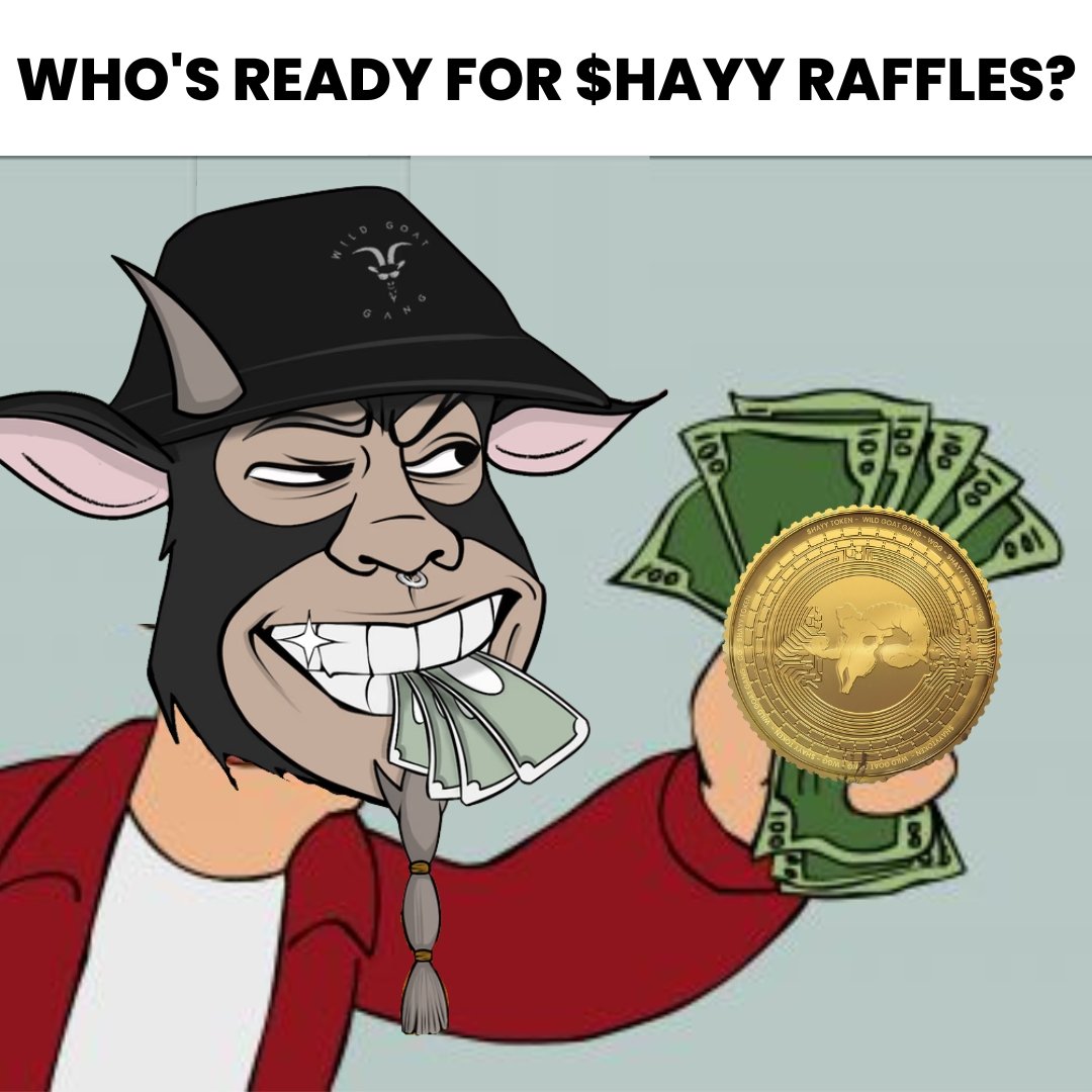 Who's ready for $HAYY Raffles?

Secure your $HAYY goats! BaAaH! 🐐

#NFT #NFTCommunity