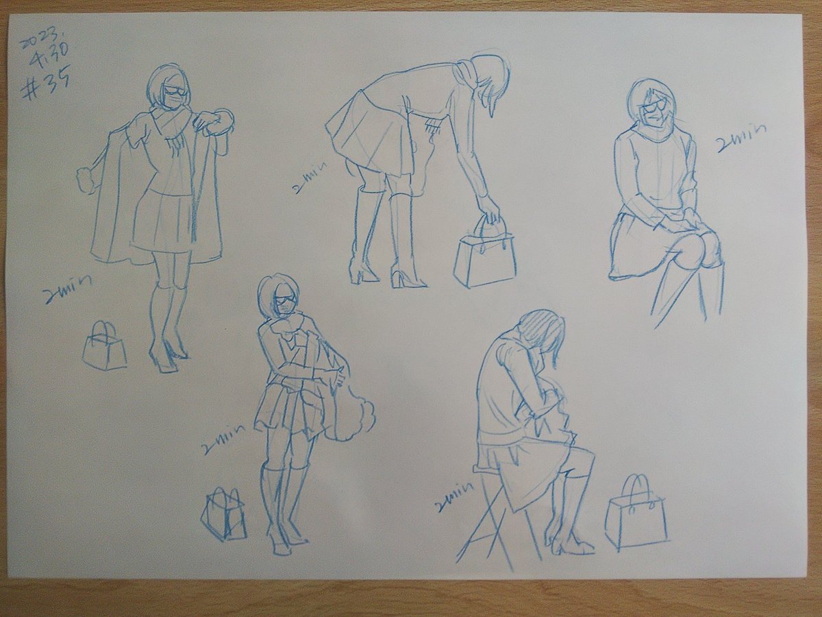 #さとまこクロッキー
#今日のクロッキー

＃35&amp;36
マスクもお面もmask、なるほど。
マスクの方、印象は描けた気がする。 https://t.co/XiptGqh6zj