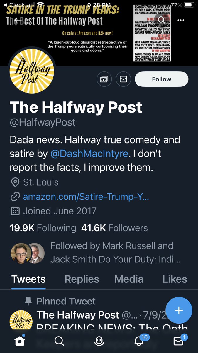 markvanderpool's tweet photo. @HalfwayPost Source of the Tweet declares itself is satirical, folks. The sticky part is the plausibility. https://t.co/buKhCLCpgA