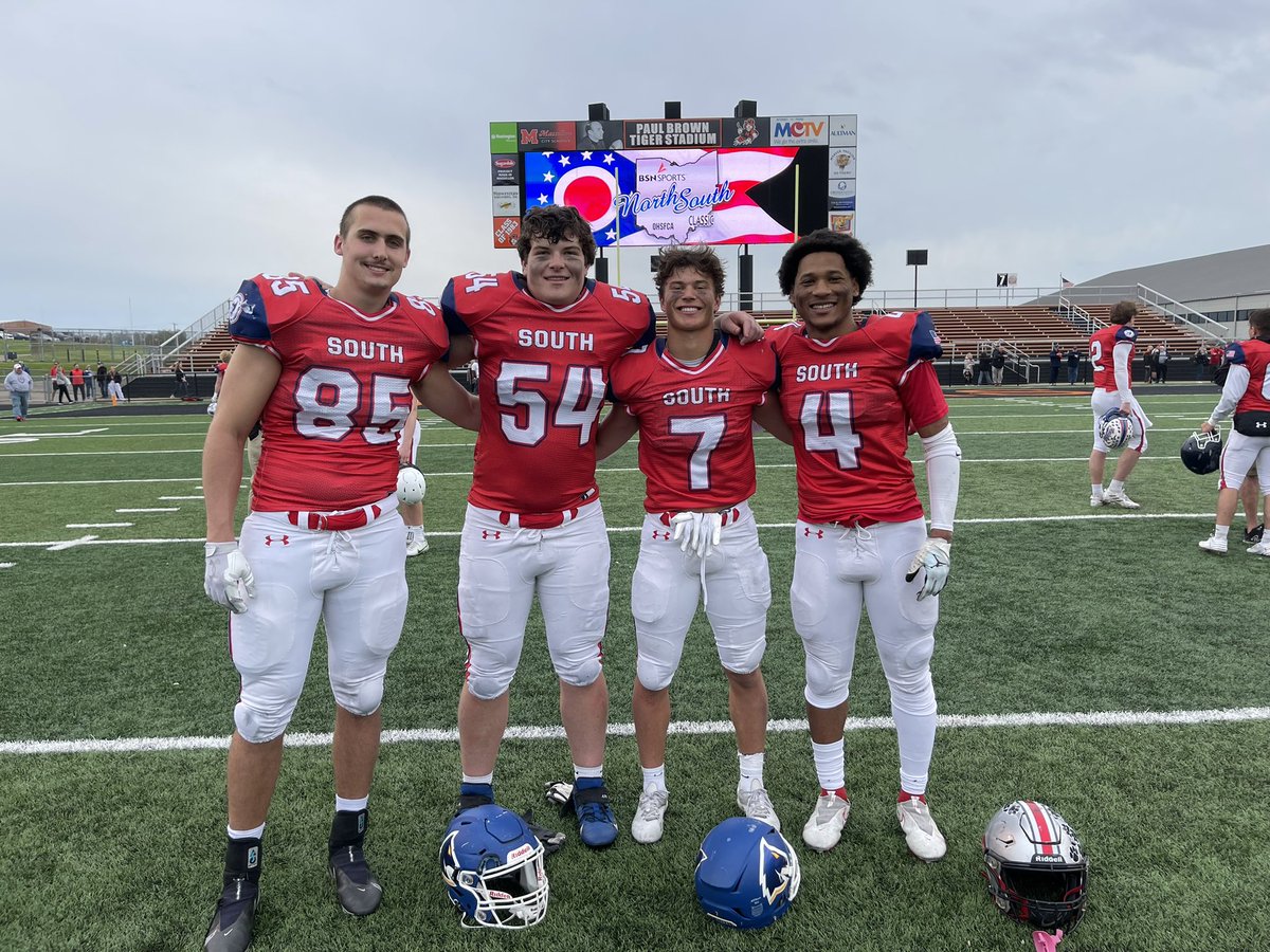 The <a href="/CHLSports/">CHL Football</a> was well represented at the North South Classic today. <a href="/maxautry3211/">Max Autry</a> and <a href="/Kendall3Luckett/">Kendall Luckett</a> with a TD today. <a href="/ConnerCravaack/">Conner Cravaack</a> @GrantEdgington1with great games today. <a href="/madeiraath/">Madeira Ath Dept.</a> <a href="/SWOFCAfootball/">SWOFCA</a> <a href="/jimbarrechl/">@JimBarreCHL</a> <a href="/ohsfca/">OHSFCA</a>
