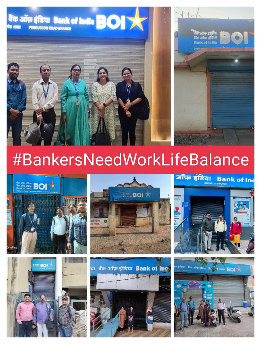 boioapune's tweet photo. Comrades,
Good Morning..

Work Life Balance is not an entitlement. Any organization cannot give it to you but you have to create it for yourself.

So, Be ready for today's mega twitter campaign with hashtag
#BankersNeedWorkLifeBalance
at 5pm
March On.. 
Our Unity Long Live.. ✊ https://t.co/pKFNRvi5pm