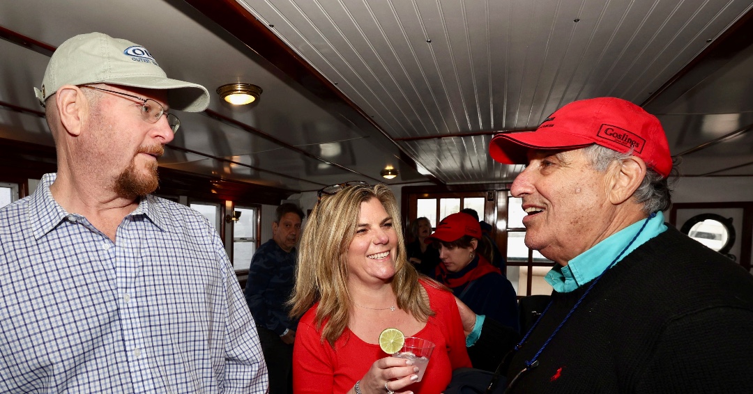 CSpringBoatShow's tweet photo. Thank you to all who joined us for the #sailsup4cancer Cocktail & Dinner Cruise aboard the ADVENTURE ⛴️ BIG thanks to @essexsteamtrain & Riverboat Cruises & @AngeliniWine & @CancionTequila for sponsoring the cruise & complimentary drinks 📷: @ssladephoto #ctspringboatshow https://t.co/W8DvjxyqoL