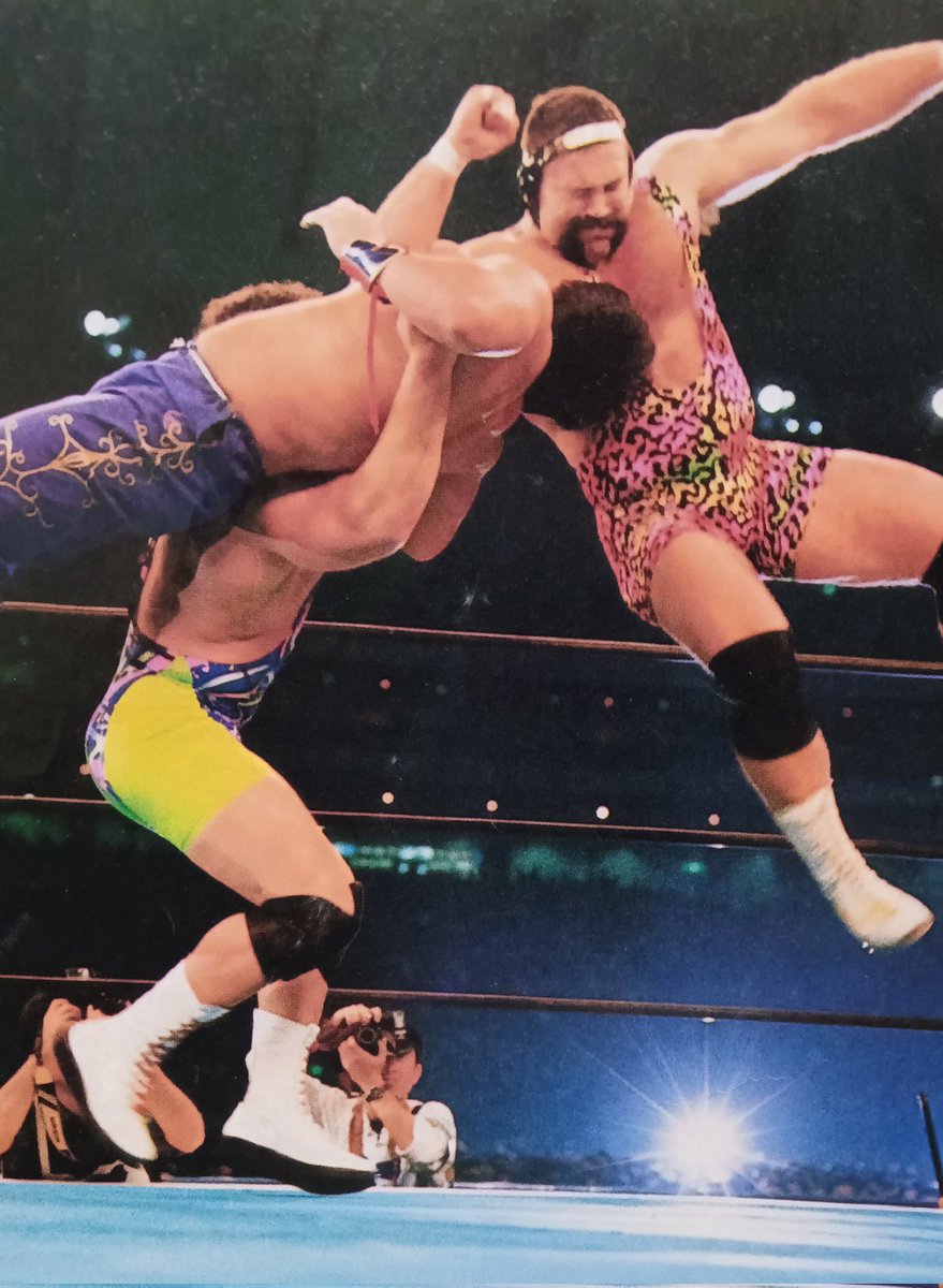 The Steiner Brothers dominate The Great Muta with their punishing