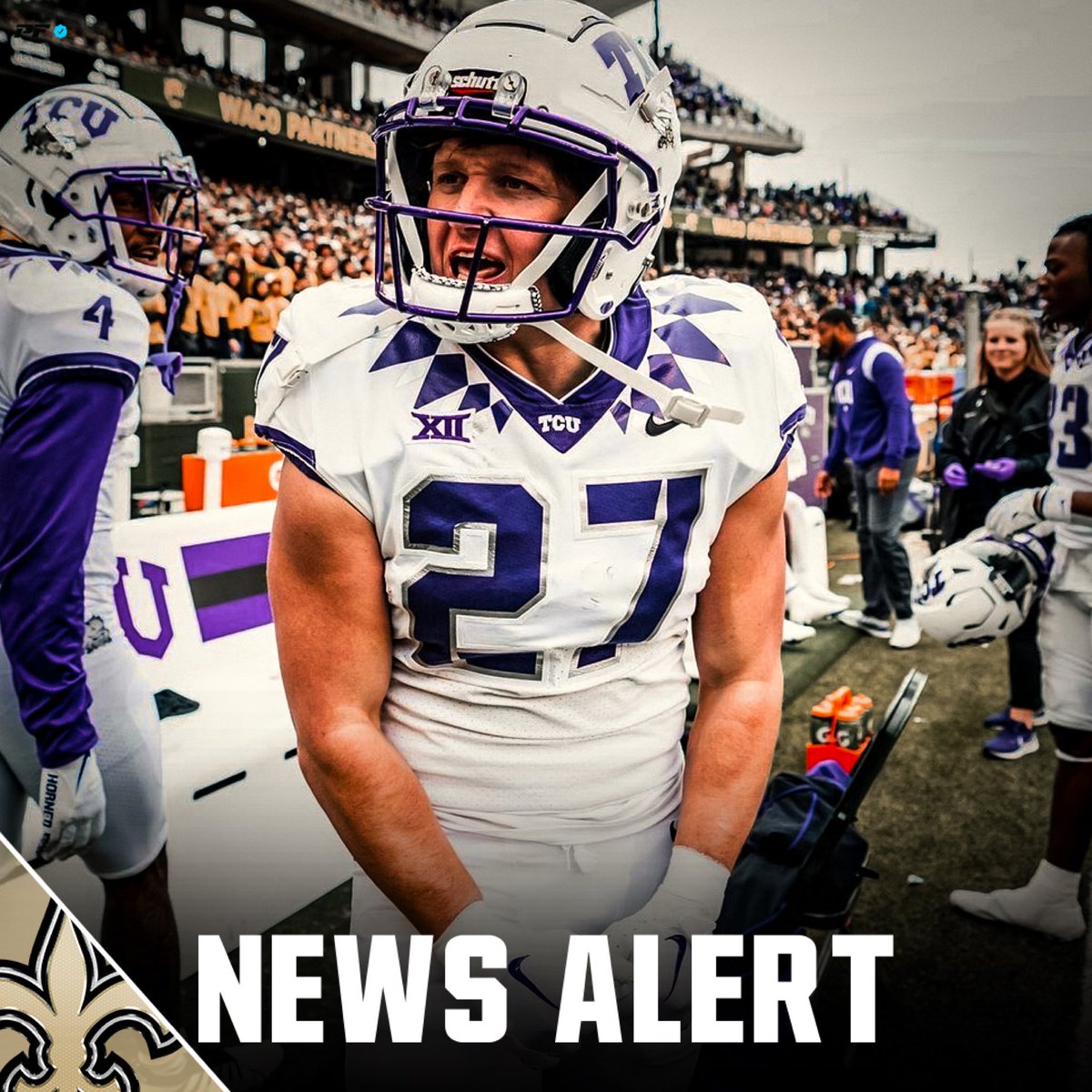 The #Saints have invited former TCU WR Gunnar Henderson to rookie mini camp, per source.