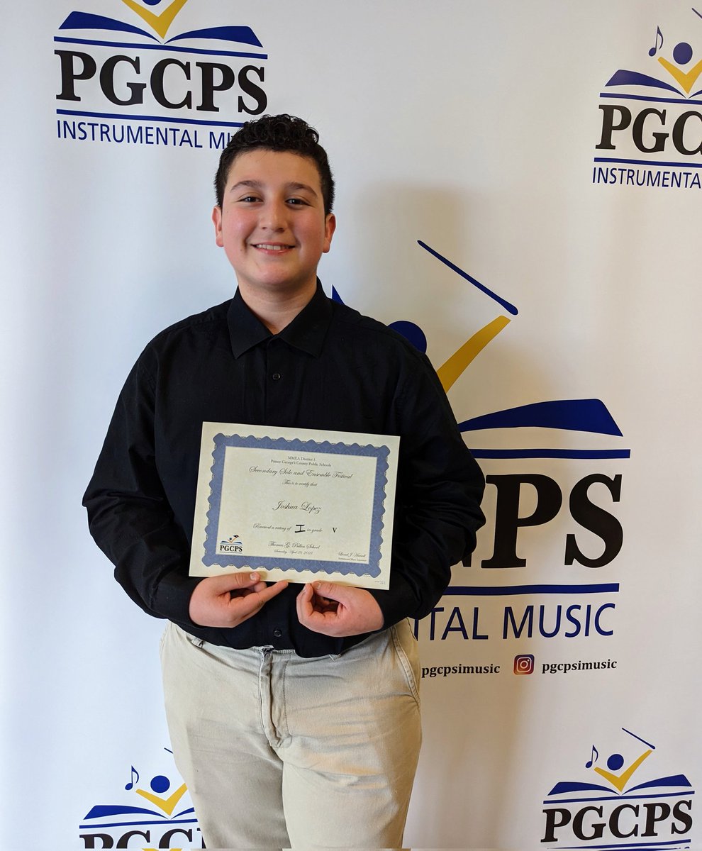 Our "little" big guy Joshua played his best and scored accordingly!  Well done Joshua on receiving another "I" for your solo/ensemble adjudication today! 🎵🥰💯🎻. You make us VERY proud!!  <a href="/RosiLopez06/">RosiLopez</a>
Great event today...well done PGCPS Instrumental Music Dept!!!
