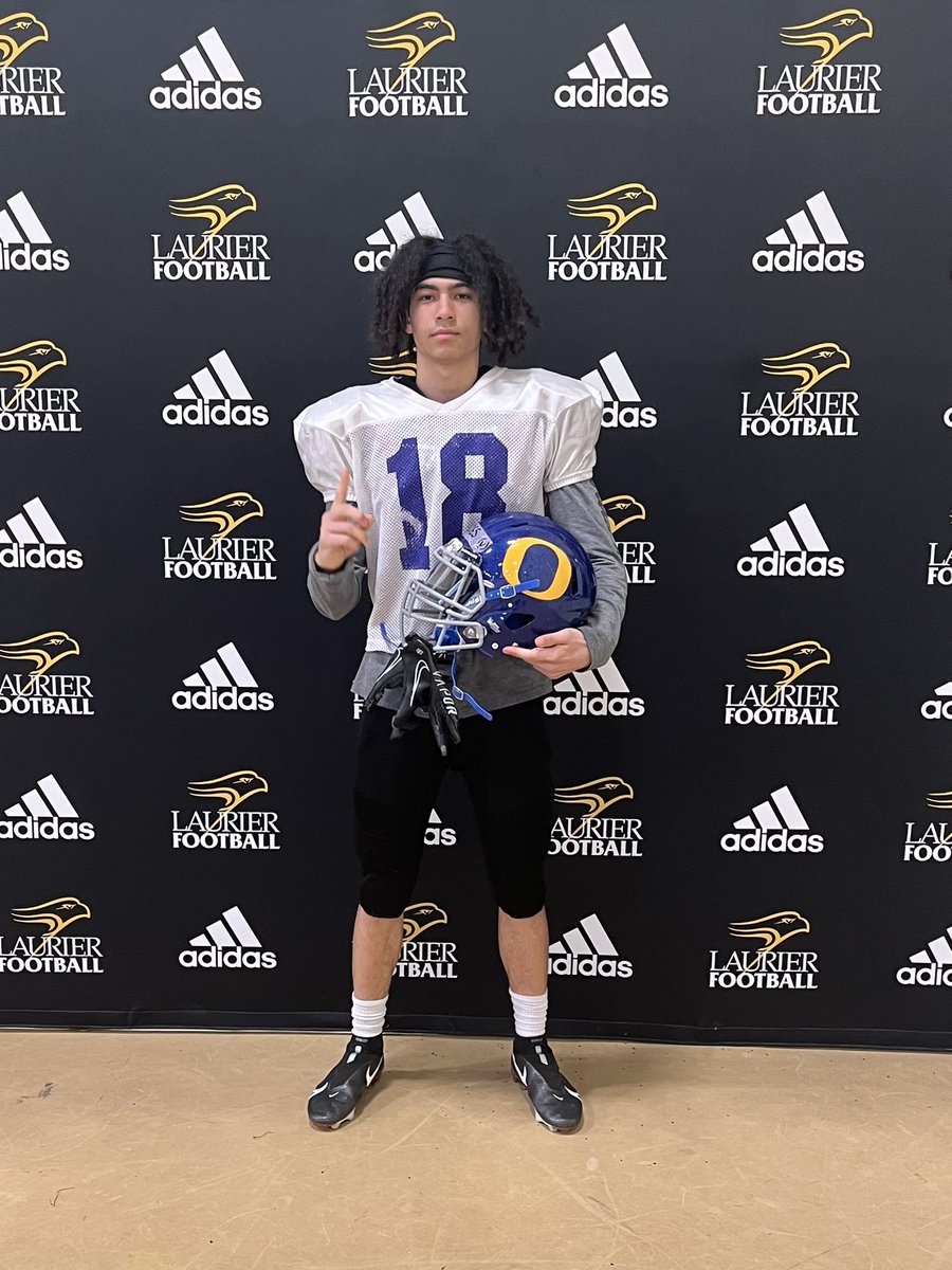 Big thanks to @WlooWarriors <a href="/GryphonFB/">GryphonFootball</a> <a href="/LaurierFootball/">Laurier Golden Hawks Football</a> for 3 great days to improve my skills and showcase my talents as a Wide Receiver