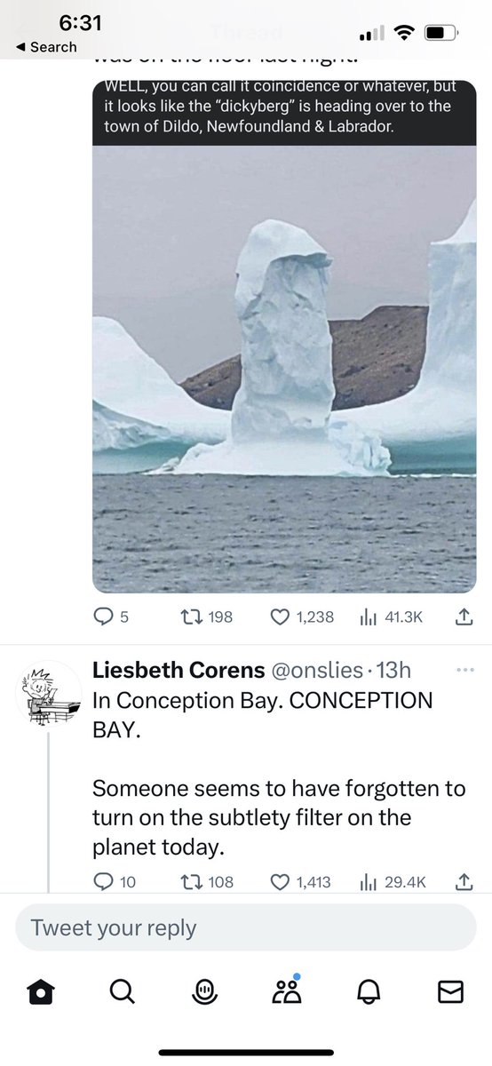 ChristieGolden's tweet image. The only acceptable “dick pic” is naturally occurring iceberg dick pic. Accept no substitutes. Please take the time to note the locations in which it has been spotted. Gaia has a sense of humor; Beltane is tomorrow night!