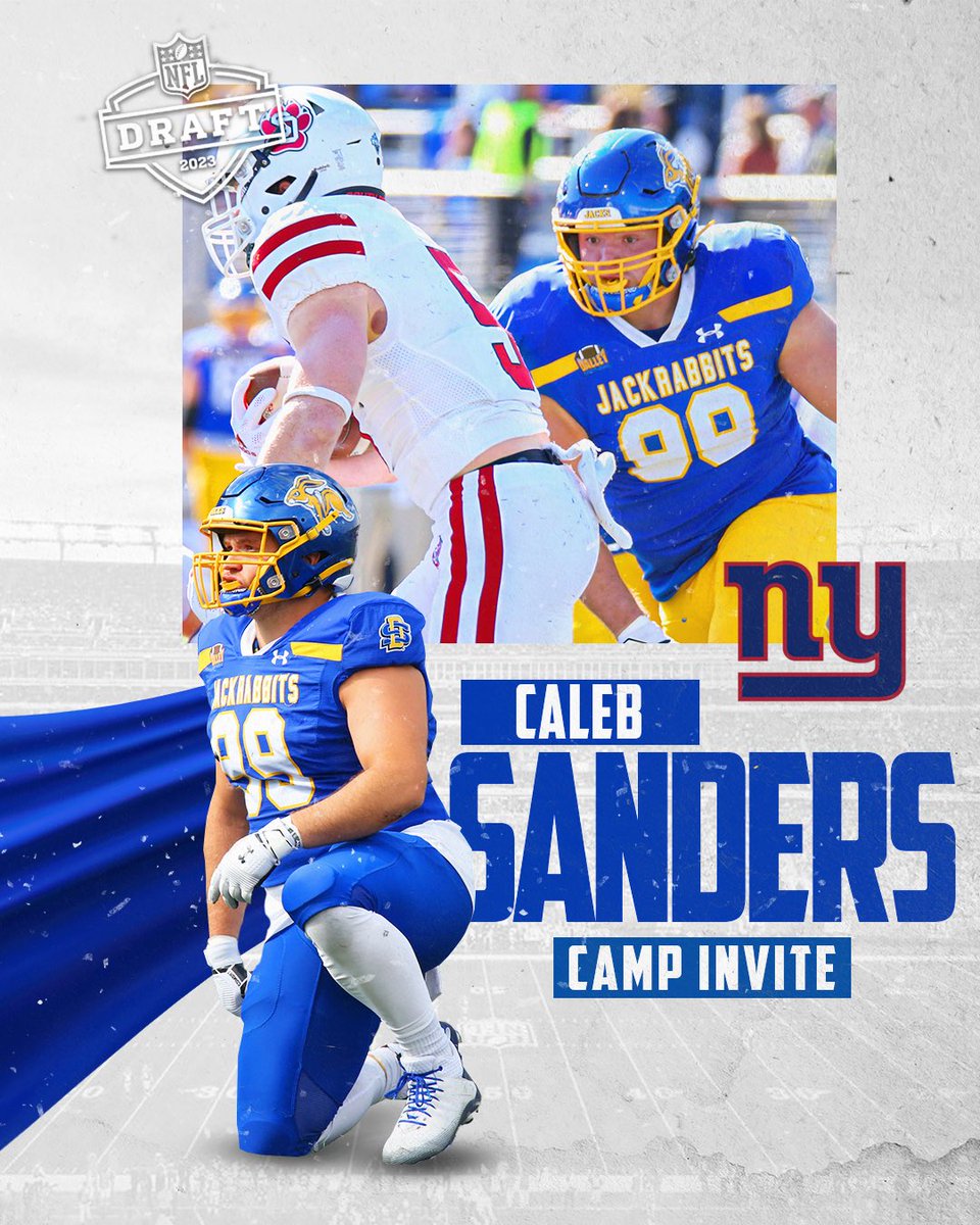 The newest member of the <a href="/Giants/">New York Giants</a> Caleb Sanders.

#NFLJacks x #GoJacks 🐰🏈