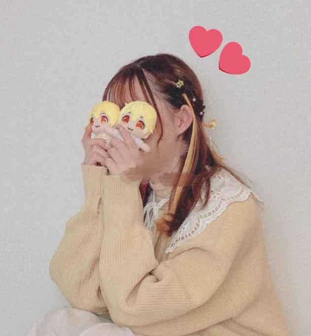 ちょろいのでツアーラストはやっぱりハーフアップ……(⑉・ ・⑉) 結局全部の会場で1日はハーフアップしてたな そしてエクステだけどどうしても るぅとくん のまねっこしたくって黄色も ラスト1日。大好きな君の幸せそうな笑顔をたくさん見れますように   #すとぷりアリーナーツアー2023