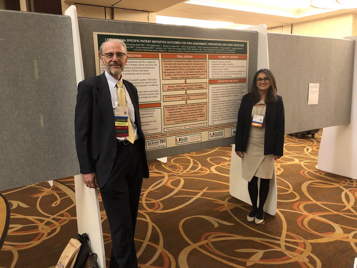 Dr Eli Avisar (@dr_avisar) on Twitter photo Proud of our fellows posters at <a href="/ASBrS/">ASBrS</a> #ASBRS2023
1) confirming ALND is justified after NAC even for micromets or ITC and
2) presenting our ongoing lymphedema PRO study
<a href="/AnshumiDesai/">Anshumi Desai</a> <a href="/HalfteckDr/">DrGiliHalfteck</a>
<a href="/SylvesterCancer/">Sylvester Comprehensive Cancer Center</a> <a href="/JacksonHealth/">Jackson Health System</a> <a href="/UMiamiHealth/">UMiami Health System</a> <a href="/umsurgedufund/">UHealthSurg Edu Fund</a> Proud of our fellows posters at <a href="/ASBrS/">ASBrS</a> #ASBRS2023
1) confirming ALND is justified after NAC even for micromets or ITC and
2) presenting our ongoing lymphedema PRO study
<a href="/AnshumiDesai/">Anshumi Desai</a> <a href="/HalfteckDr/">DrGiliHalfteck</a>
<a href="/SylvesterCancer/">Sylvester Comprehensive Cancer Center</a> <a href="/JacksonHealth/">Jackson Health System</a> <a href="/UMiamiHealth/">UMiami Health System</a> <a href="/umsurgedufund/">UHealthSurg Edu Fund</a>