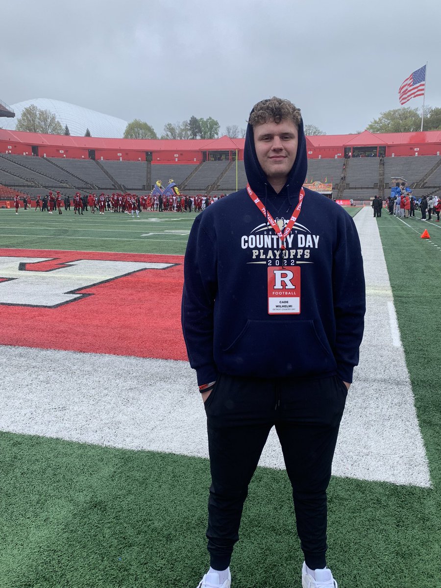 Had a great time at Rutgers today! Can’t wait to go back!!
<a href="/RamonS_RU/">Ramón S. Ruiz</a> <a href="/Coach_Aurich/">Andrew Aurich</a> <a href="/RFootball/">Rutgers Football 🪓</a> <a href="/AllenTrieu/">Allen Trieu</a> <a href="/TheD_Zone/">The D Zone</a> <a href="/PrepRedzoneMI/">Prep Redzone Michigan</a> <a href="/Bryan_Ault/">Bryan Ault - Midwest Scout</a> <a href="/AshtonAikens/">Coach Aikens</a> <a href="/GabeWinowich/">Gabriel Winowich</a>