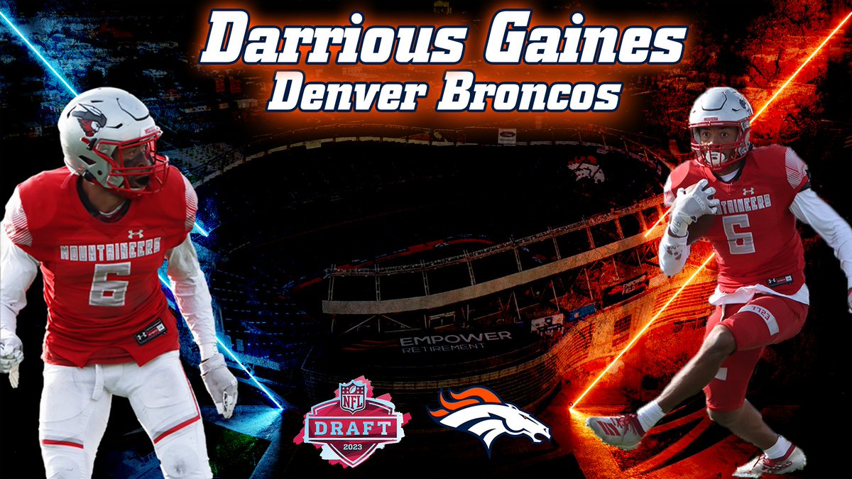 MountaineerFB's tweet image. Congratulations to @ChildishGaines who signed with @Broncos today!! You're going to do big things in the NFL. #ThinAirCrew