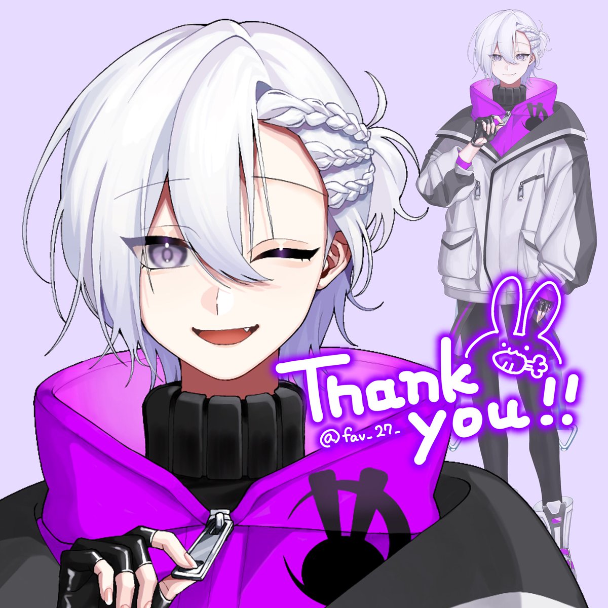 【お仕事通知】
V Liver兎神乃蒼(<a href="/NoA8usaginokam1/">兎神乃蒼</a> )さん新衣装のお仕立てをさせていただきました！pixiv.net/artworks/10765…