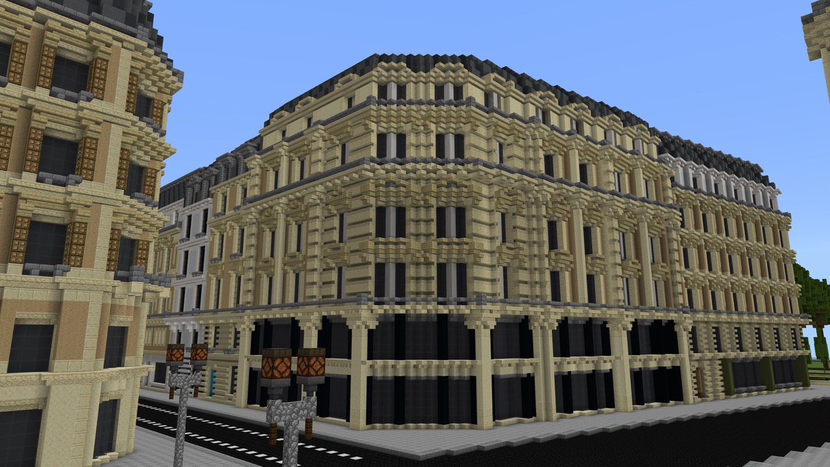 Some more Haussmann! #architecture #french #paris #haussmann #Minecraftbuilds #minecraft