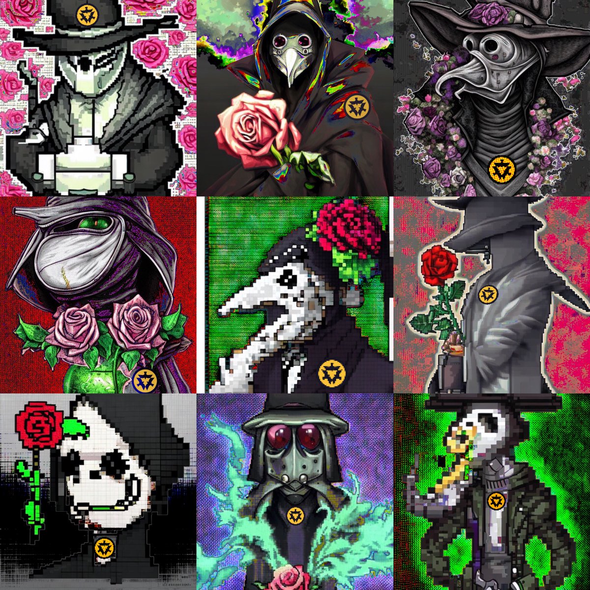 7mrlg's tweet photo. Dear #CAWmmunity 
Created 666 CAW NFT artwork collection. 
1st season 66 artworks are now available on #OpenSea.  

[Dr.CAW collection] 0.000000000001ETH/each  
(Almost free!)

For Teh PPL By Teh PPL  

https://t.co/KThIIppA72

#NFT #CAW $CAW #CAWNFT https://t.co/mwQdu8XQjJ
