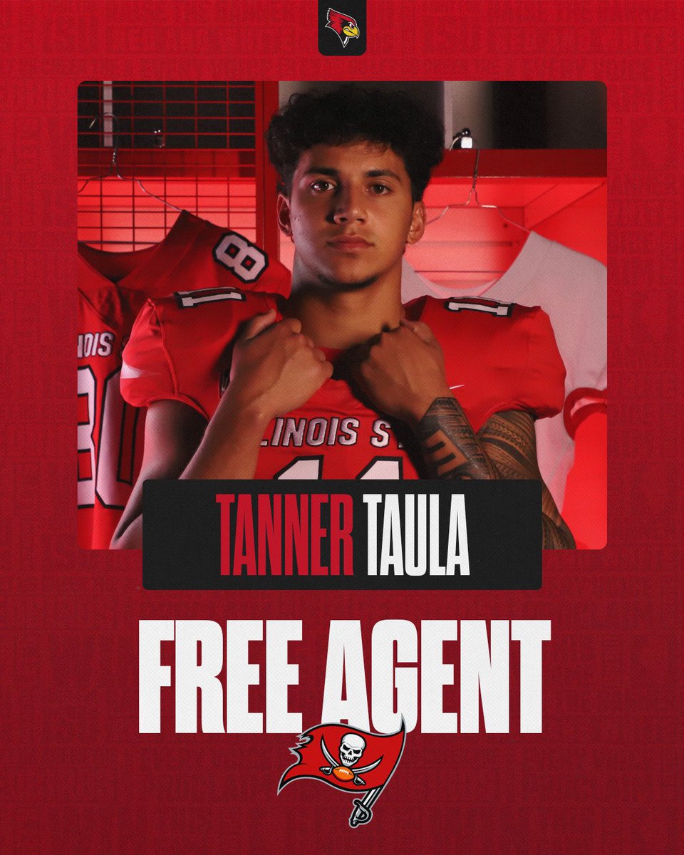 Illinois State Football (@redbirdfb) on Twitter photo Time for TT to ball out in Tampa!
<a href="/tannertaula/">Tanner Taula</a> signs an undrafted free agent deal with the <a href="/Buccaneers/">Tampa Bay Buccaneers</a>‼️ #GoBucs Time for TT to ball out in Tampa!
<a href="/tannertaula/">Tanner Taula</a> signs an undrafted free agent deal with the <a href="/Buccaneers/">Tampa Bay Buccaneers</a>‼️ #GoBucs