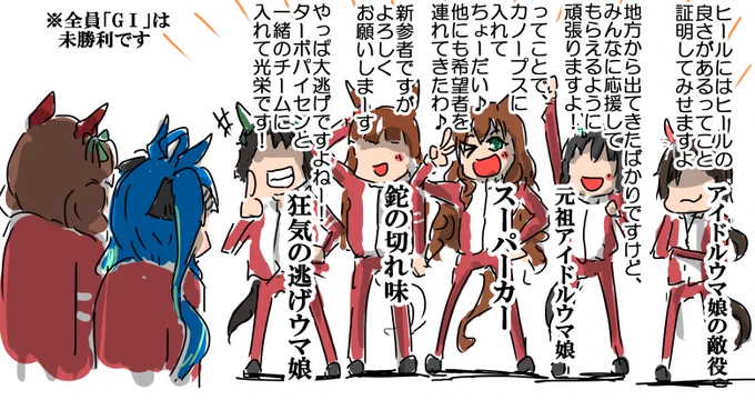 「え!?  GⅠ未勝利ならカノープスに入れるですって!?」 #ウマ娘