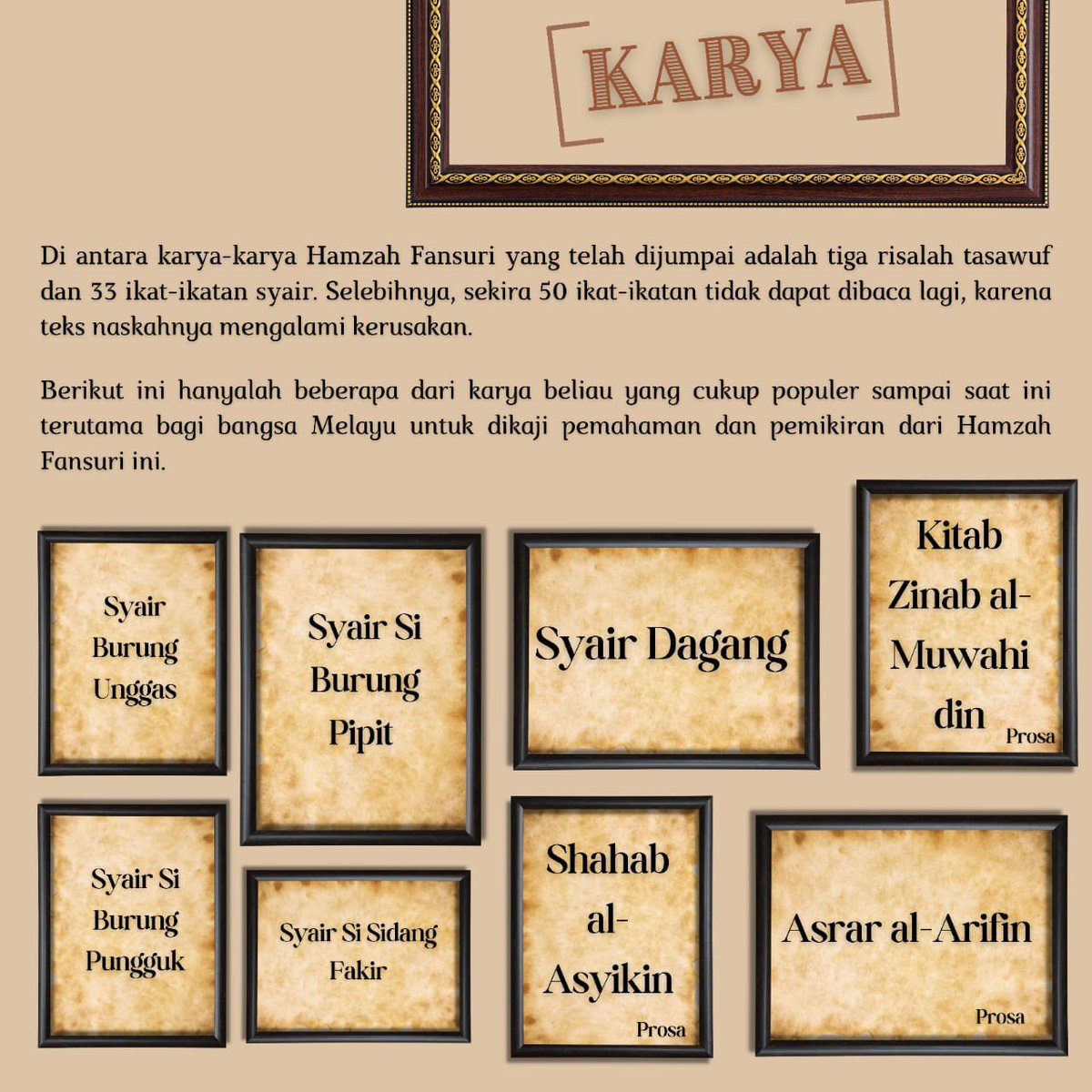 Padahal ia dalang dibalik terciptanya pantun dan penghantar bahasa Melayu yang kini dipakai negara tetangga.

Simak penjelasan berikutnya>>>>

sumber :aceh.prov.id dan khazanah republika.co.id