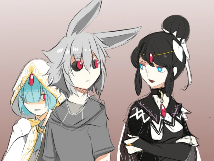are some old art of my gijinkas - i have a huge of them