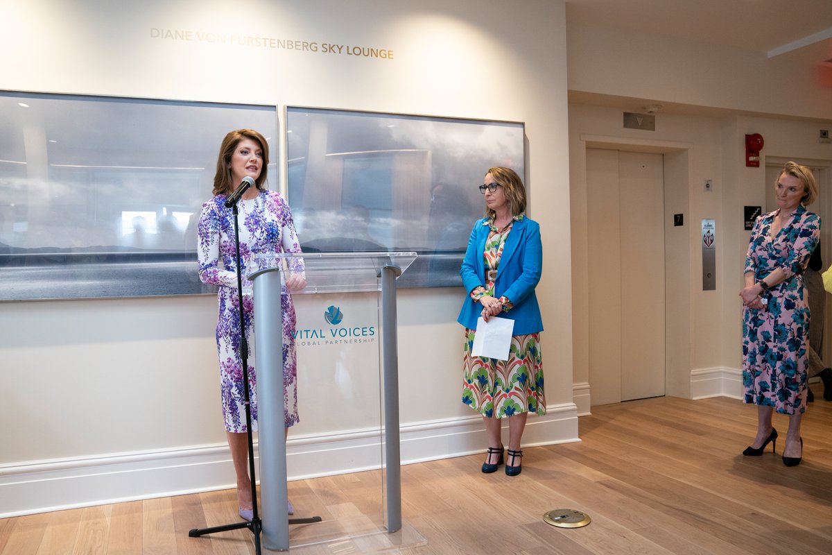VitalVoices's tweet photo. Tonight, as the White House Correspondents' Dinner gets underway, @VitalVoices and our partners at the @IWMF honor the work of #womenjournalists around the world. Many thanks to @NorahODonnell for cohosting our #truthinstorytelling reception ahead of the #WHCD https://t.co/NeBMtMo9zg