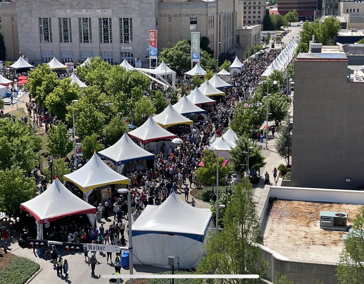 artscouncilokc's tweet photo. What a day! The crowd at Festival of the Arts was absolutely incredible today. Thank you to everyone who joined us in Bicentennial Park! You still have one more chance to check Festival out! We’ll be here tomorrow from 11 a.m. - 6 p.m. https://t.co/NPNTWBOiHJ