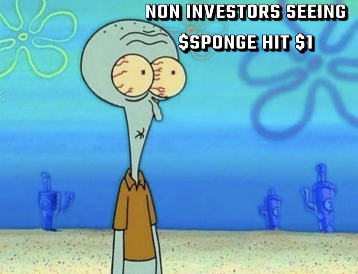 spongebobcoin's tweet photo. I don't always talk about crypto, but when I do, I talk about $SPONGE. It's the sponge that's taking over 🧽💸 https://t.co/ilG1aj5Wom