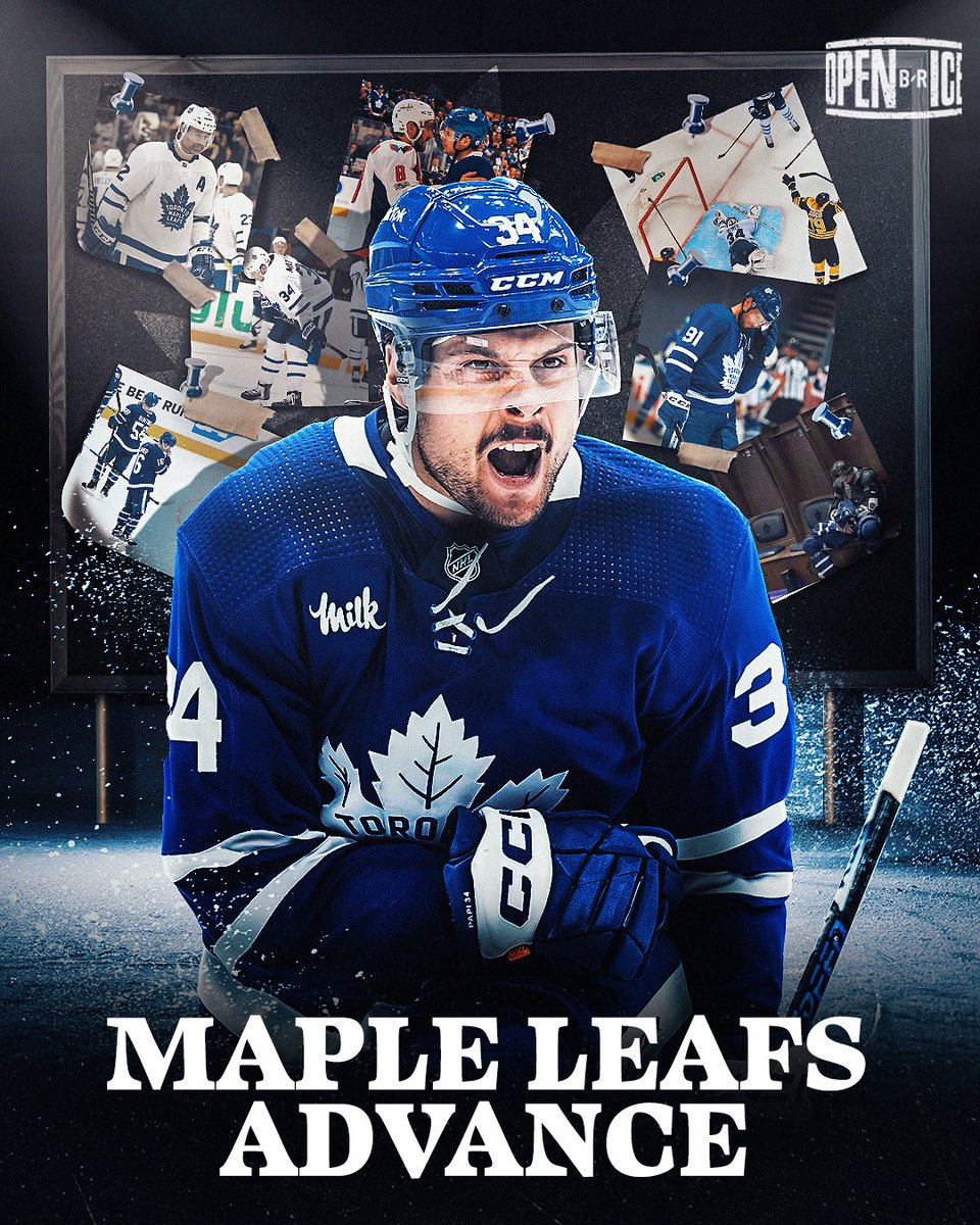 THE TORONTO MAPLE LEAFS HAVE ADVANCED TO THE SECOND ROUND 🎉