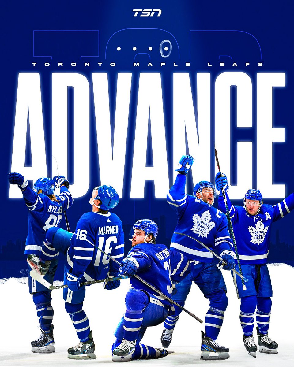 FOR THE FIRST TIME SINCE 2004, THE TORONTO MAPLE LEAFS ADVANCE TO THE SECOND ROUND! #StanleyCup