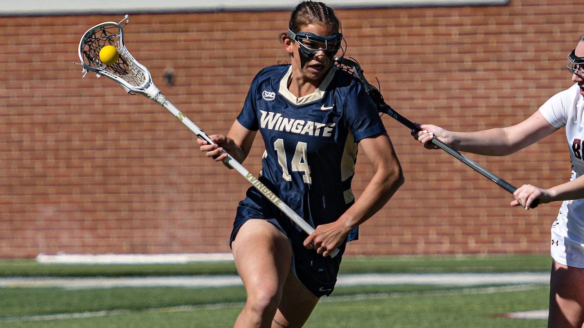 #9 @Wingate_WLax is onto the SAC title game for the 2nd straight year after rolling to a 20-3 semifinal win! 12 straight dubs for the 'Dogs, picking up their program-record 16th win of the season! 'Dogs face Newberry Monday in the title game! Recap | bit.ly/3HrL4q6