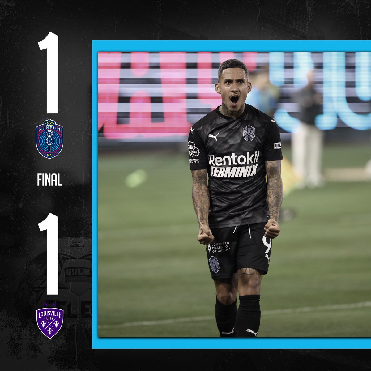 Memphis901FC's tweet photo. The 901 walks away with one point at home. 

#MEMvLOU https://t.co/eJc8TkQBIO