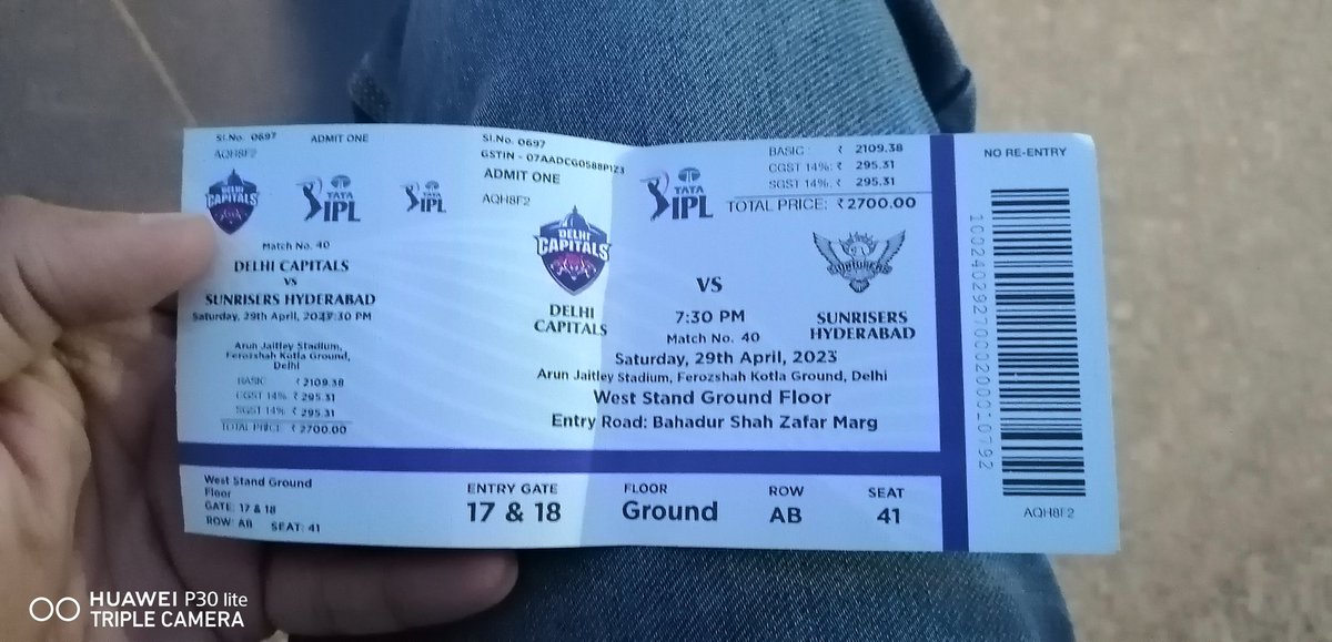 stellar_suri's tweet photo. Thank you so much @Podeumlive for Dc vs Srh match ticket. ❤️🏏 https://t.co/MW7PIOmX0C