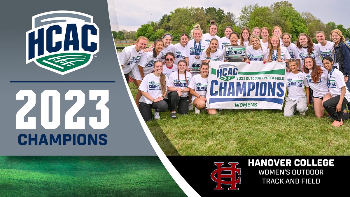 HCAC Women's Outdoor Track and Field | 2023 Championship

Congrats to the women's team from @HanoverPathers on taking the 2023 HCAC Outdoor Women's Track and Field Title. CHAMPIONS!

FULL RECAP: bit.ly/3nkPAzB

#TheHeartOfD3 #D3TF