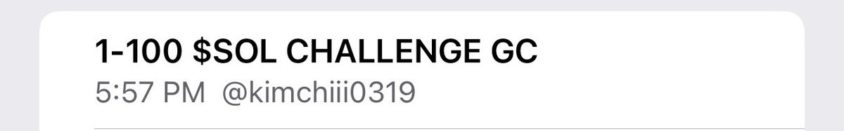 Atitty's tweet photo. Make sure you like the tweet to be added into the 1-100 $SOL challenge group chat!! https://t.co/FjGL1awK7I