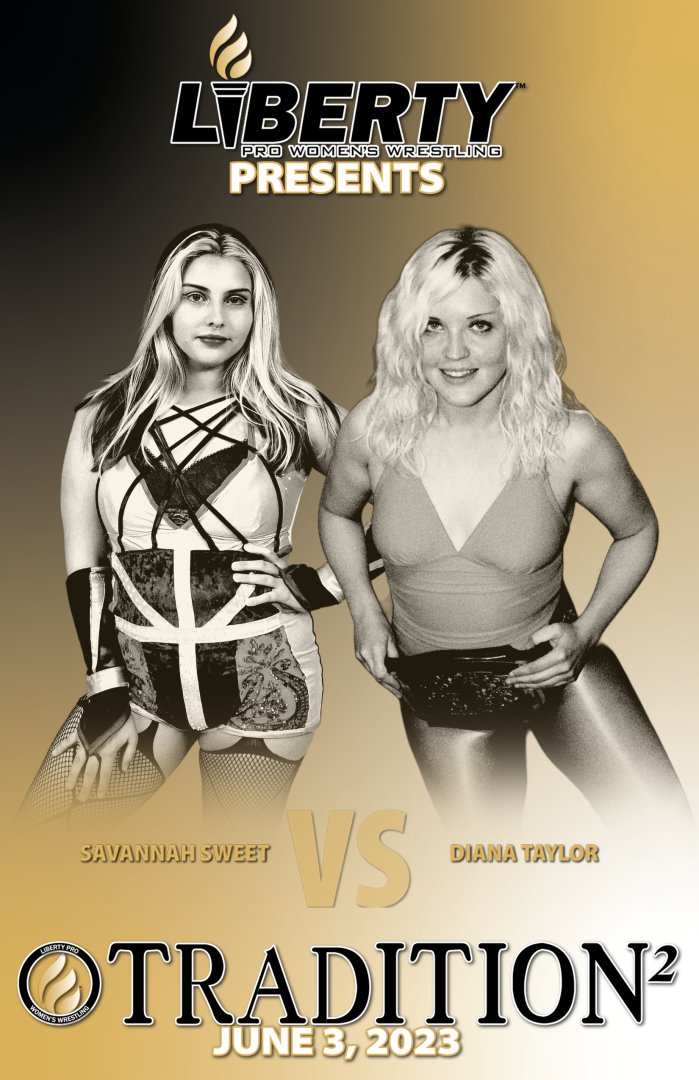 Visit the #LibertyProShop (libertyprowrestling.com/shop/about/) for more information on how you can sponsor⭐DIANA TAYLOR vs. SALENA DEAN⭐for #LibertyProTradition2! | @TheDianaTaylor | @MeanSalenaDean