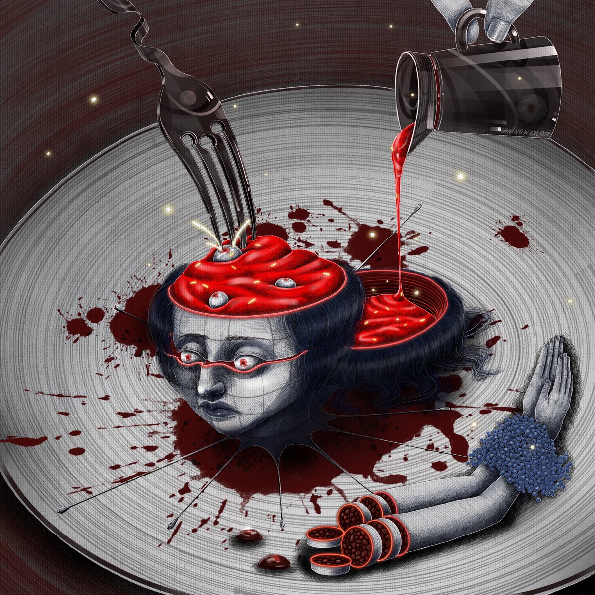 I'm so glad to announce that my "HUNGER" was 🚨SOLD🚨 to the great <a href="/Oogleyboogley6/">Jeremy</a> !!! 🎆🎇

🥹Thank you so much 🙏🏼
I can't draw anything now cuz this Corona 
(Day 4 ; Covid-19 quarantine)
Your support really heals me today!!

Now I'll plan for the next when I'm full recovery😈