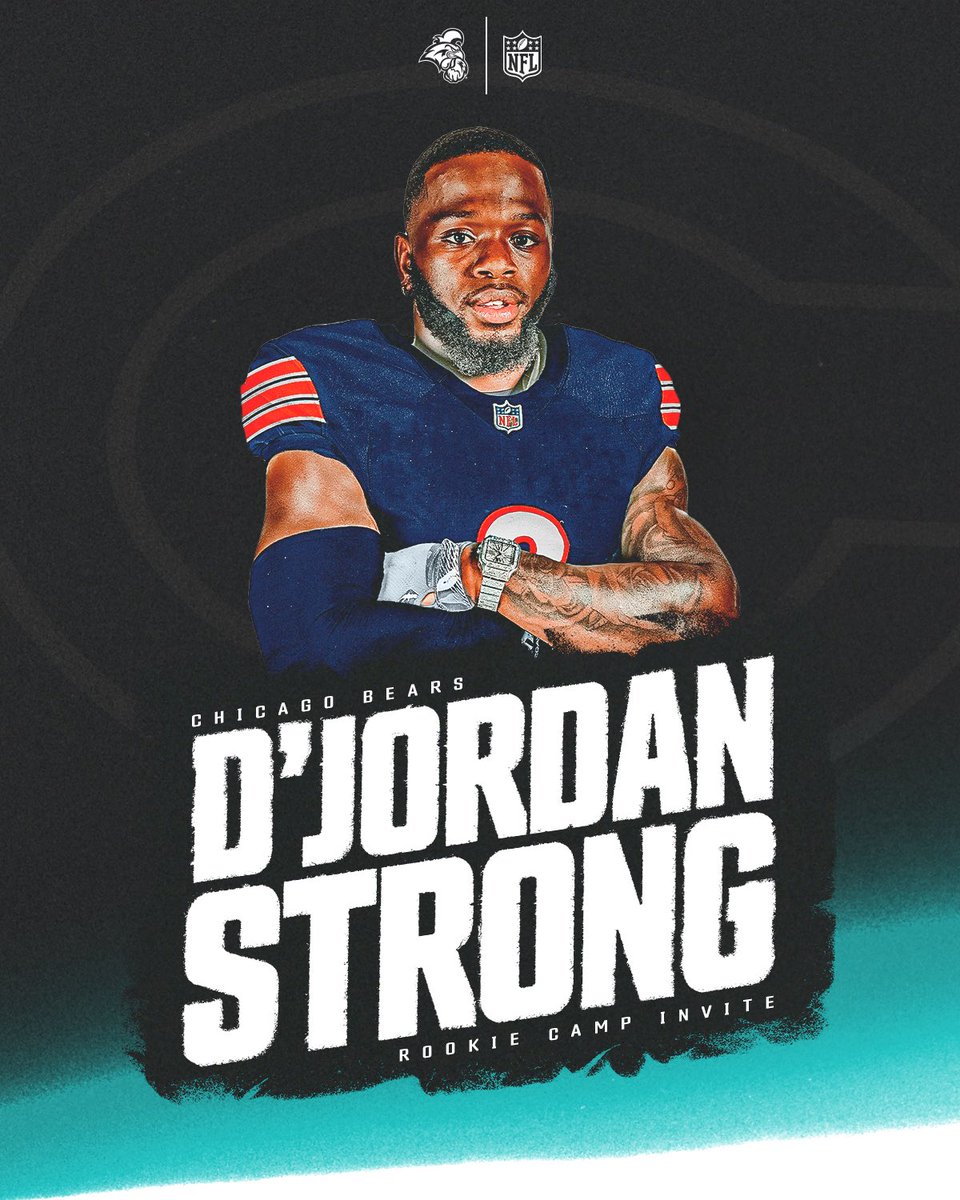 Rookie Camp in the Windy City! 💨

<a href="/djordanstrong/">D’Jordan Strong</a> ➡️ <a href="/ChicagoBears/">Chicago Bears</a> 🐻

 #TEALNATION | #BALLATTHEBEACH