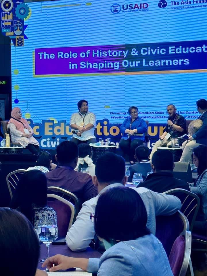 mightymagulang's tweet photo. #Kembot Thank you @YouthLedPH for inviting me to join the panel on “The Role of History and Civic Education in Shaping Our Learners” at the Civic Education Summit 2023 last 27 April 2013 at Diamond Hotel. #kasaysayan #latepost 1/2 https://t.co/BYlvgtDSVo